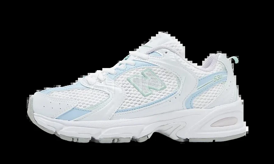 530 'White Light Chrome Blue Clay Ash'