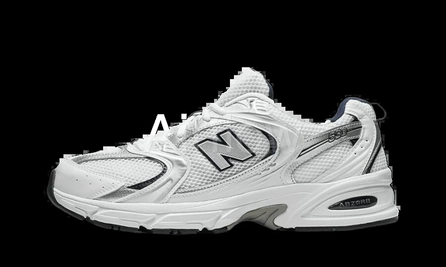 530 White Silver Navy