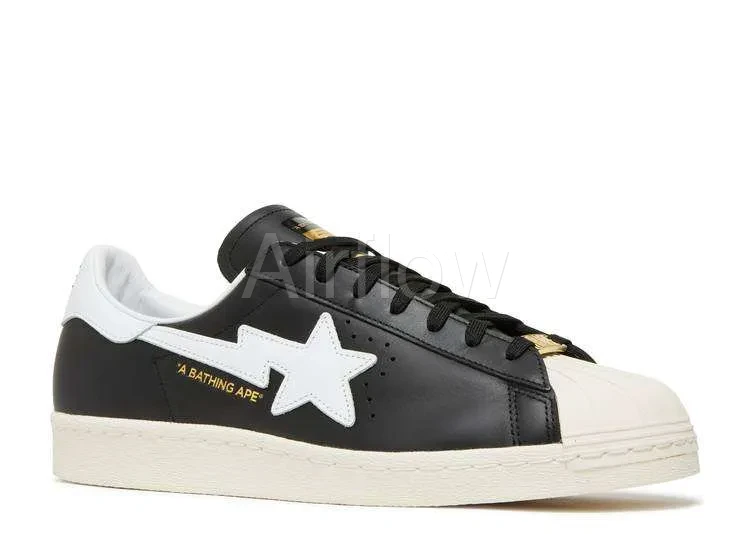 ADIDAS SUPERSTAR BAPE 'BLACK' — vista 2