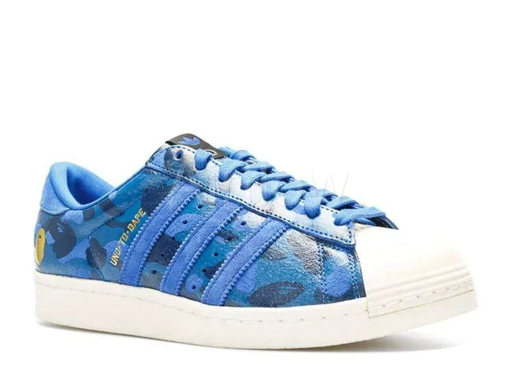 ADIDAS SUPERSTAR BAPE 'BLUE CAMO' — vista 2