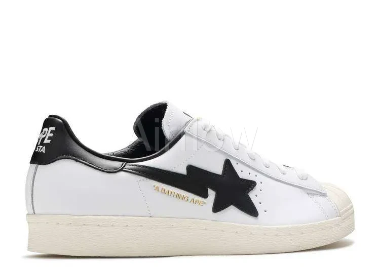 ADIDAS SUPERSTAR BAPE 'WHITE BLACK' 3