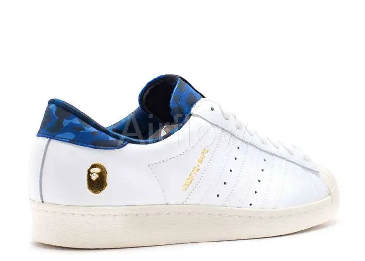 ADIDAS SUPERSTAR 'BAPE WHITE BLUE' 3