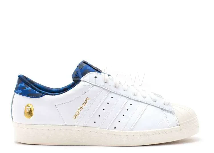 ADIDAS SUPERSTAR 'BAPE WHITE BLUE'
