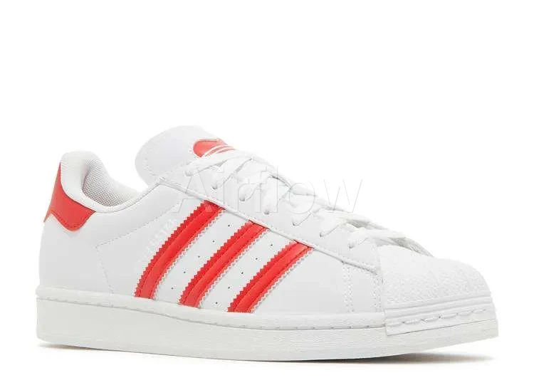 ADIDAS SUPERSTAR 'WHITE VIVID RED' — vista 2
