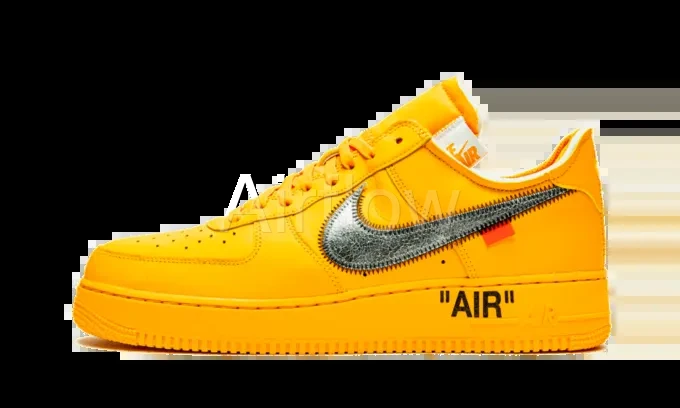 AF1 Low 0ff-White University Gold Metallic — vista 2
