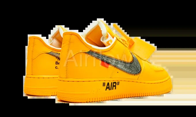 AF1 Low 0ff-White University Gold Metallic 4