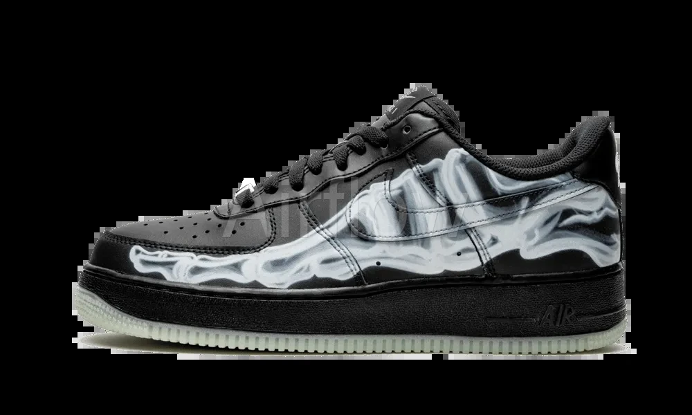 AF1 Low Black Skeleton