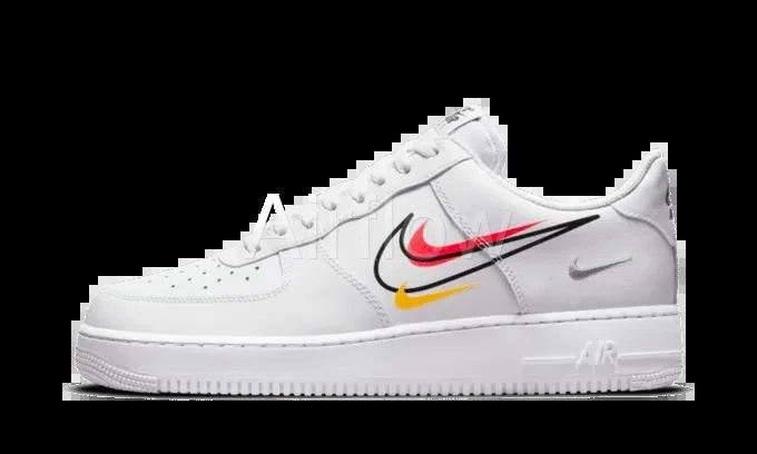 AF1 Multi-Swoosh White — vista 2