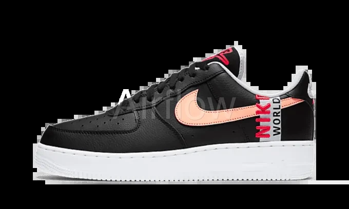 AF1 Pack Black Flash Crimson — vista 2