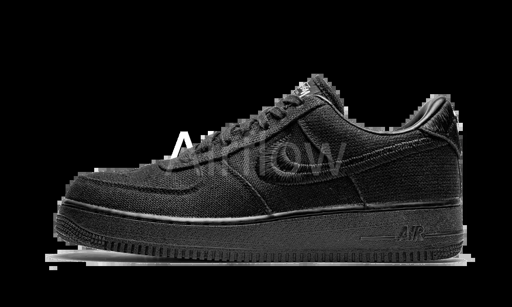 AF1 Stus*sy Black