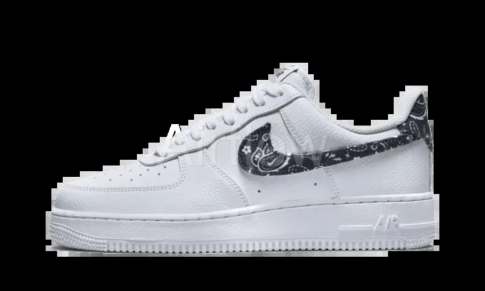 AF1 White Black Paisley — vista 2