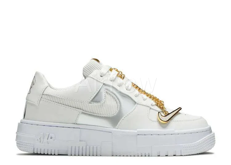 AIR FORCE 1 PIXEL 'GREY GOLD CHAIN'