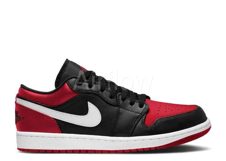AIR JORDAN 1 LOW 'BLACK GYM RED WHITE'