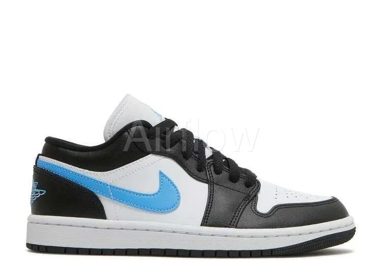AIR JORDAN 1 LOW 'BLACK UNIVERSITY BLUE'