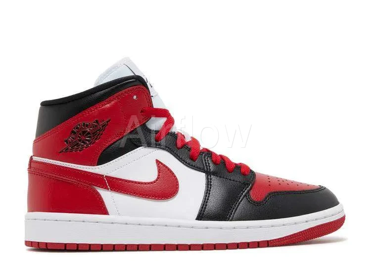 AIR JORDAN 1 MID 'ALTERNATE BRED TOE'