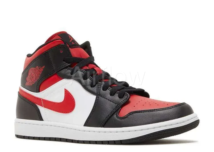 AIR JORDAN 1 MID 'BLACK FIRE RED' — vista 2