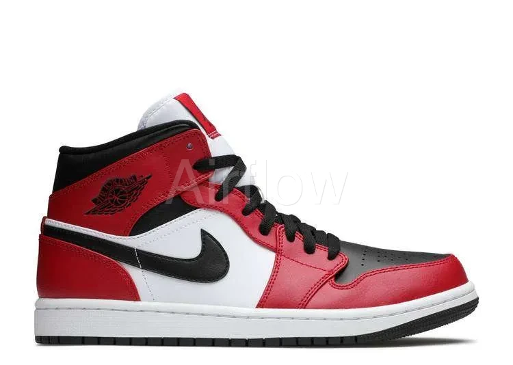 AIR JORDAN 1 MID 'CHICAGO BLACK TOE'