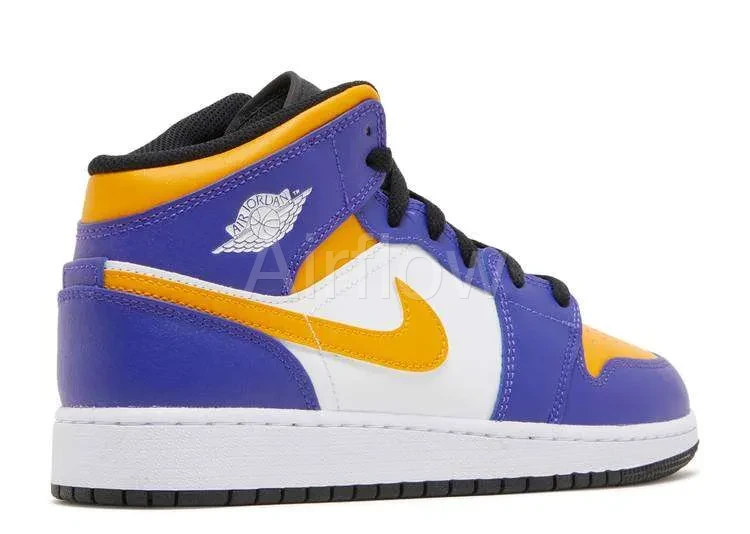 AIR JORDAN 1 MID 'LAKERS' 4