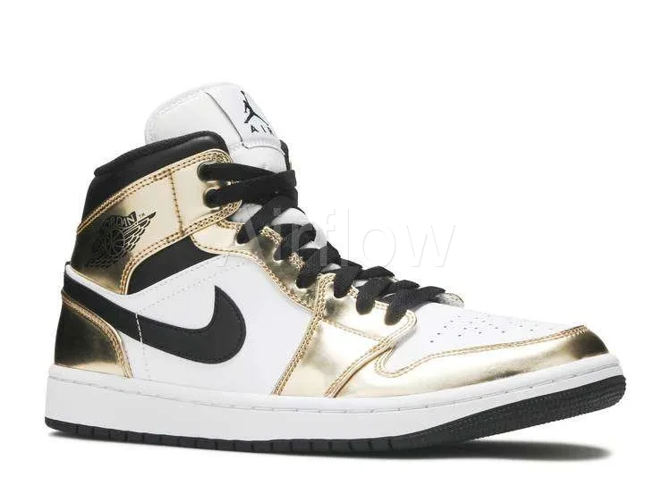 AIR JORDAN 1 MID 'METALLIC GOLD' — vista 2