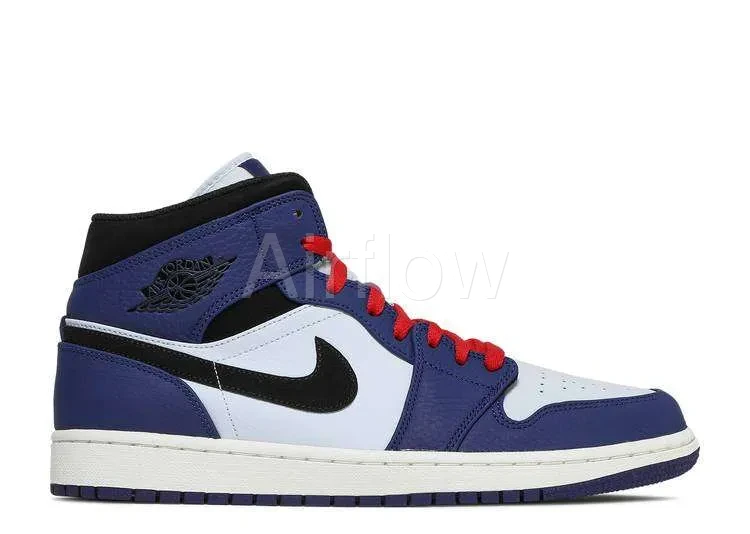 AIR JORDAN 1 MID 'NAVY BLUE RED'