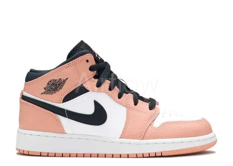 AIR JORDAN 1 MID 'PINK QUARTZ'