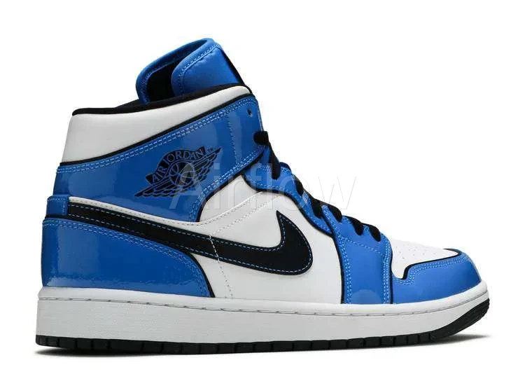 AIR JORDAN 1 MID 'SIGNAL BLUE' 3