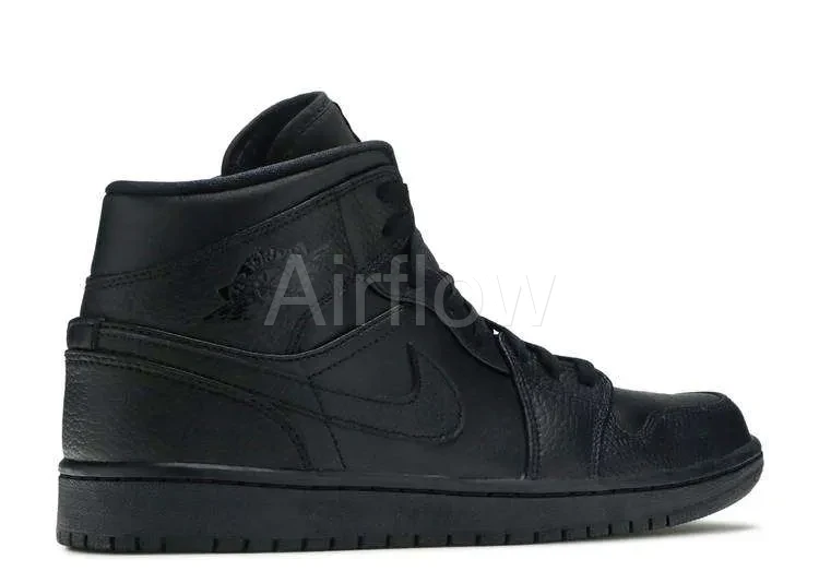 AIR JORDAN 1 MID 'TRIPLE BLACK' — vista 2