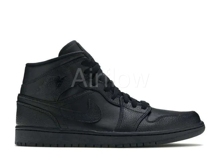 AIR JORDAN 1 MID 'TRIPLE BLACK'