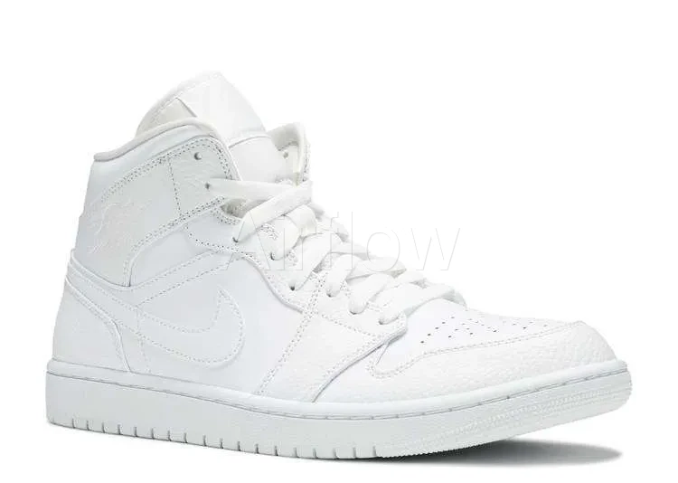AIR JORDAN 1 MID 'TRIPLE WHITE' — vista 2