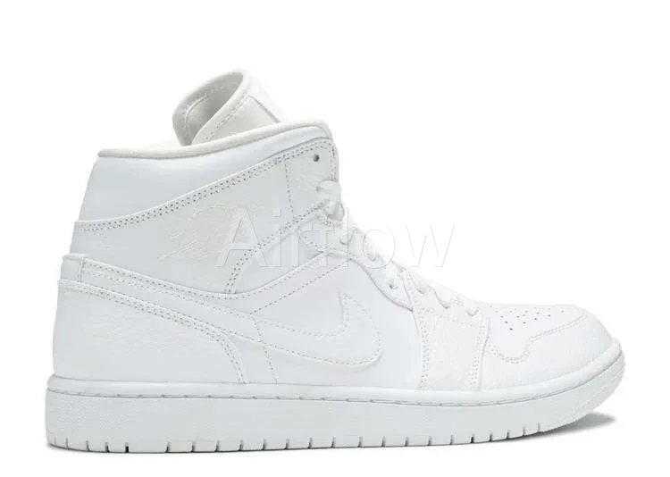AIR JORDAN 1 MID 'TRIPLE WHITE' 3