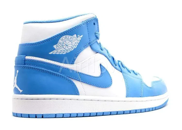 AIR JORDAN 1 MID 'UNC' 3