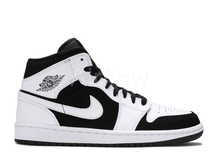 AIR JORDAN 1 MID 'WHITE BLACK'