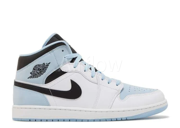 AIR JORDAN 1 MID 'WHITE ICE BLUE'