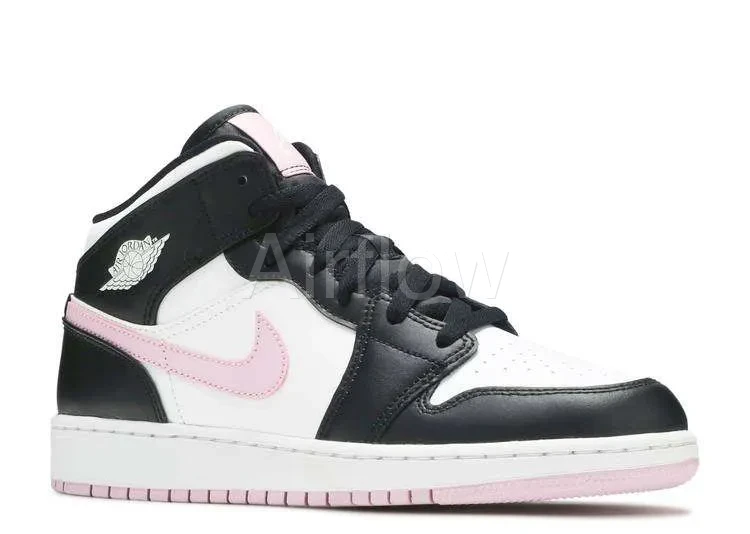 AIR JORDAN 1 MID 'WHITE LIGHT ARTIC PINK' — vista 2
