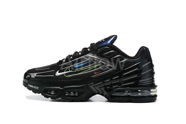 AIR MAX PLUS TN 3 'QUADRUPLE SWOOSH BLACK METALLIC SILVER'