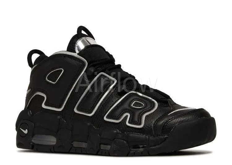 AIR MORE UPTEMPO 'BLACK METALLIC SILVER' — vista 2