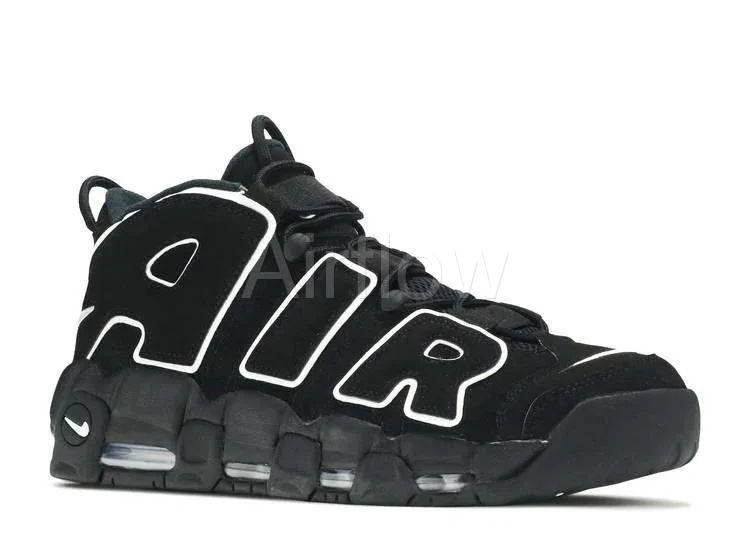 AIR MORE UPTEMPO 'BLACK WHITE' — vista 2
