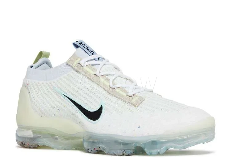 AIR VAPORMAX 2021 FLYKNIT 'MISMATCHED SWOOSH WHITE' — vista 2