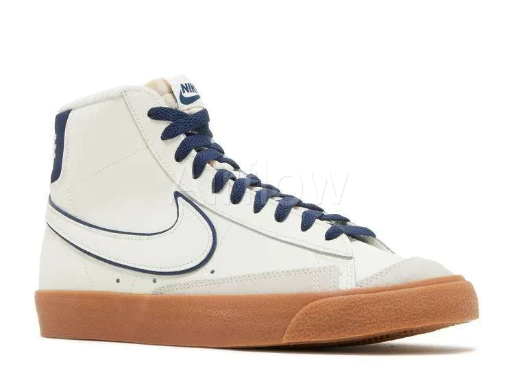 BLAZER MID 77' 'SAIL NAVY GUM' — vista 2