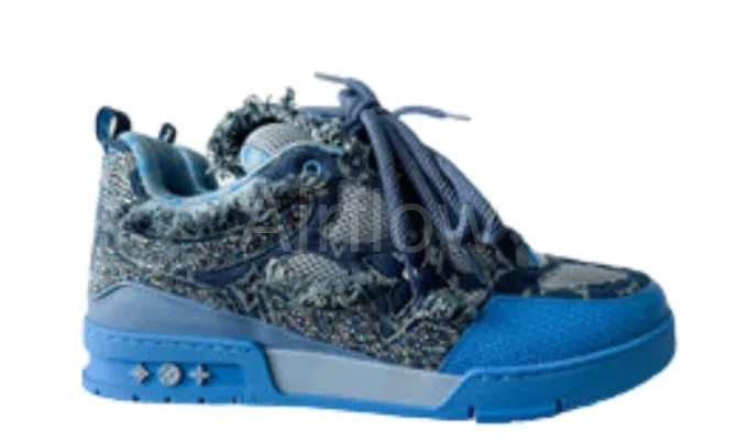Blue Denim Monogram Crystal 3