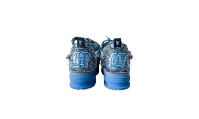 Blue Denim Monogram Crystal 4