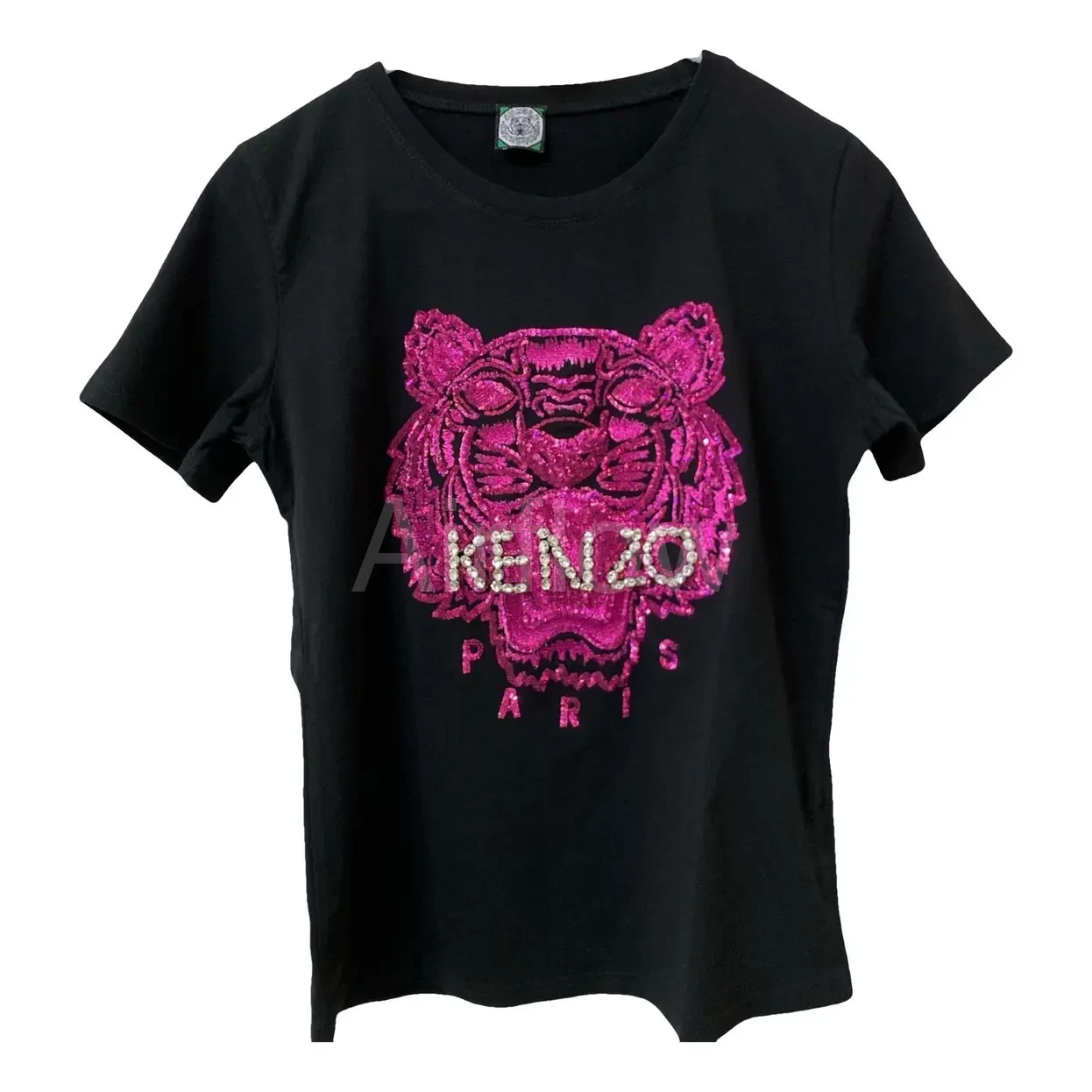 Camiseta Negra Kenzo Tigre