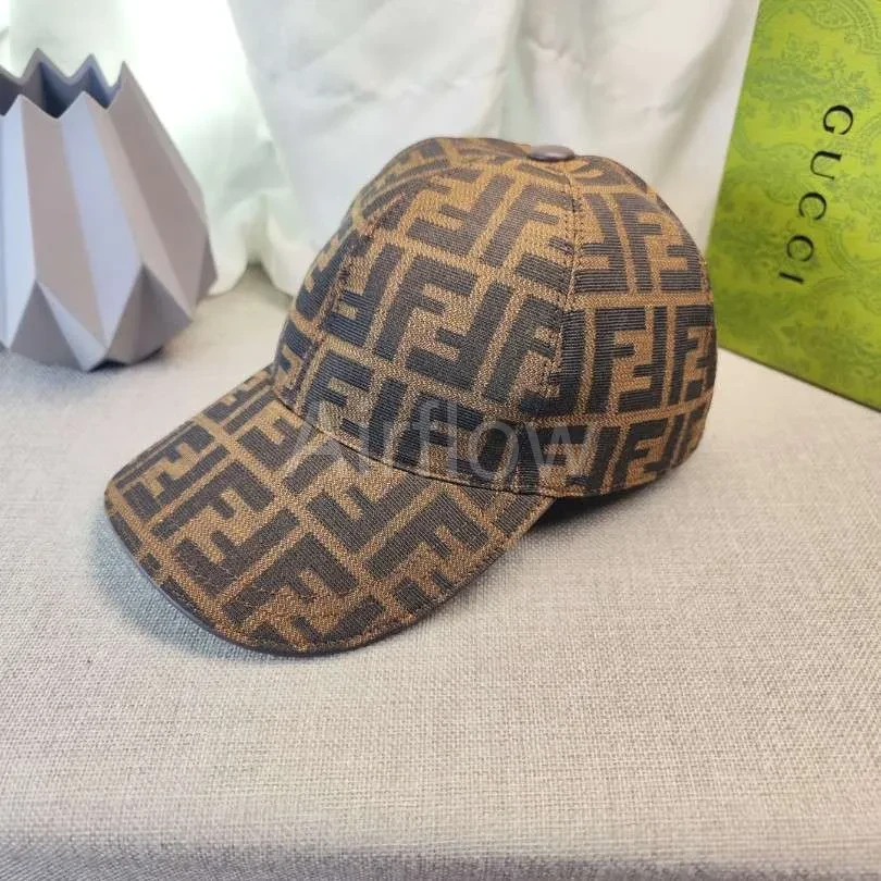 Cap Fendi Brown Monogram Adjustable FE001