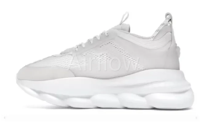 Chain Reaction White Mesh Rubber Suede — vista 2