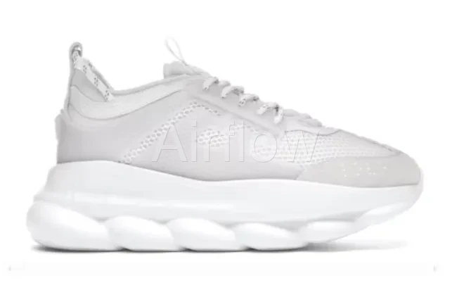 Chain Reaction White Mesh Rubber Suede 3