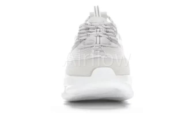 Chain Reaction White Mesh Rubber Suede 4