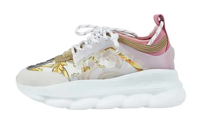 Chain Reaction White Pink Yellow Barocco (W) — vista 2