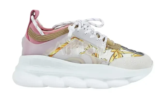 Chain Reaction White Pink Yellow Barocco (W) 3