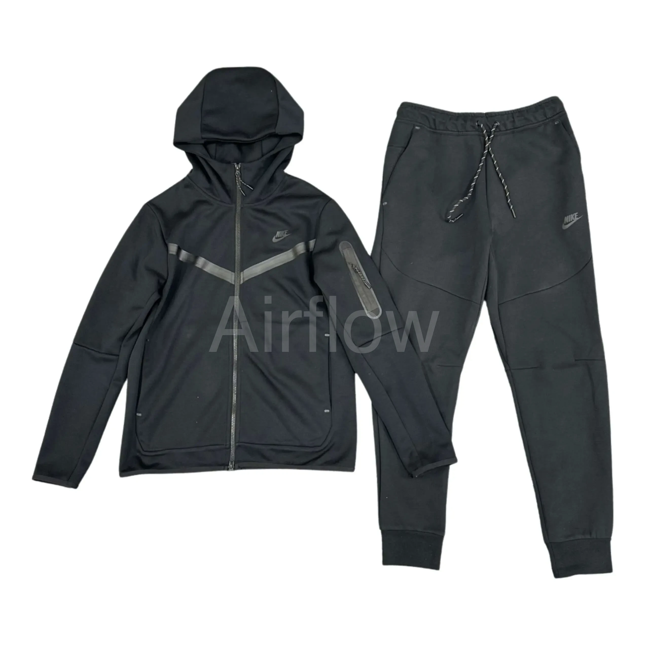 Conjunto NIKE TECH Fleece "Negro" Algodón Real