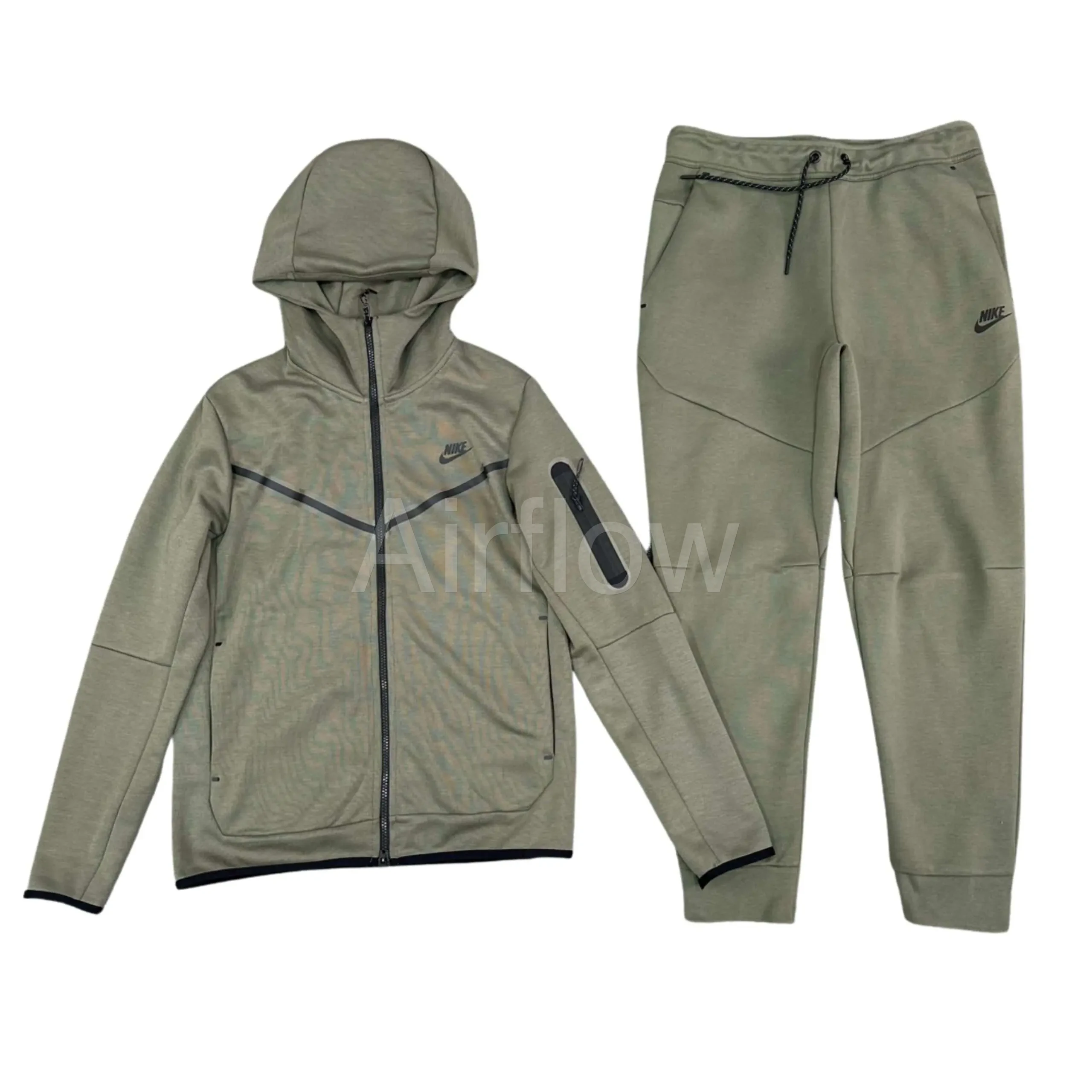 Conjunto NIKE TECH FLEECE "Verde" Algodón Real